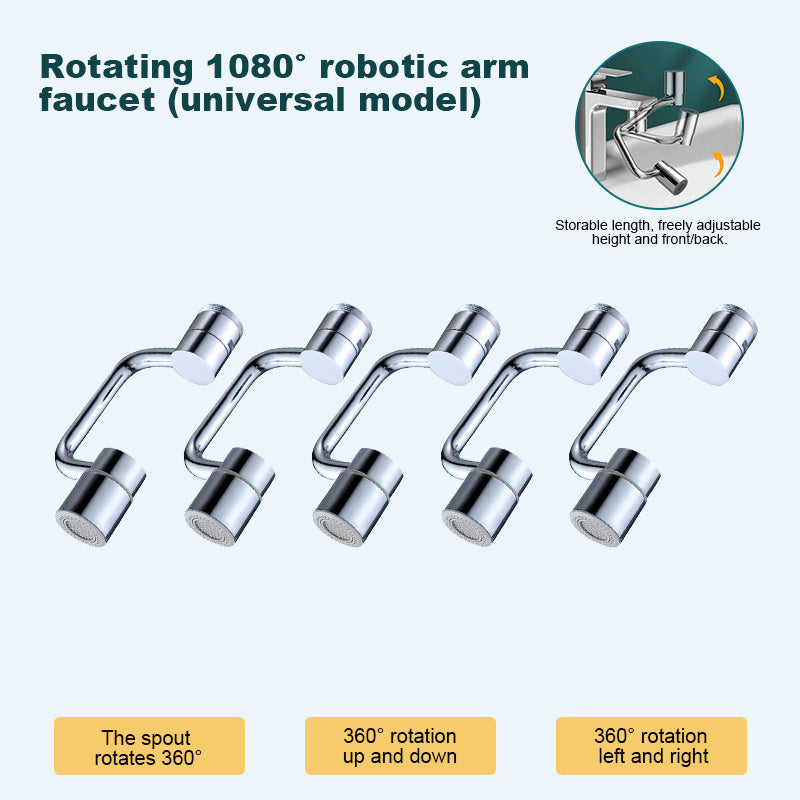 Last Day Promotion 49% OFF🎁🔥1080° All-adjustable Faucet Extender--⭐1080° Rotatable & Adjustable
