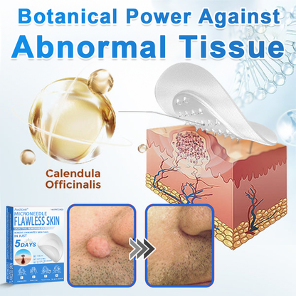 Awzlove® 2-in-1 Microneedle & Hydrocolloid Patch | Raised Moles,Acne,  Flat Warts & Skin Tags Remover | Improves Wrinkles, Scars & Blemishes | Invisible Star Pimple Patches for Face & Body |🎄🌳1
