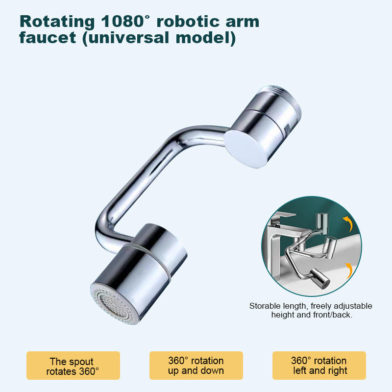 Last Day Promotion 49% OFF🎁🔥1080° All-adjustable Faucet Extender--⭐1080° Rotatable & Adjustable