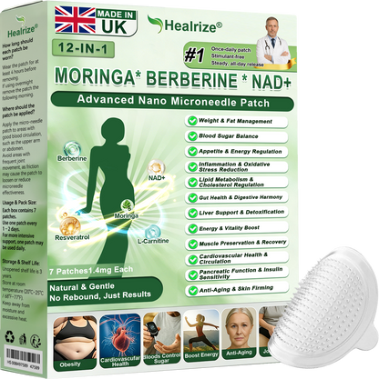 𝑶𝒇𝒇𝒊𝒄𝒊𝒂𝒍 𝑺𝒕𝒐𝒓𝒆 | 👩‍⚕️ H𝐞a𝐥r𝐢z𝐞® 1𝟐-𝐈N-1 M𝐨r𝐢n𝐠a * B𝐞r𝐛e𝐫i𝐧e * N𝐀D+ 𝐀d𝐯a𝐧c𝐞d N𝐚n𝐨 𝐌i𝐜r𝐨n𝐞e𝐝l𝐞 𝐏a𝐭c𝐡 (𝐎𝐧𝐜𝐞 𝐃𝐚𝐢𝐥𝐲, 𝐯𝐢𝐬𝐢𝐛𝐥𝐞 𝐜𝐡𝐚𝐧𝐠𝐞𝐬 𝐢𝐧 𝟕 𝐝𝐚𝐲𝐬）🌺 F𝐨r 𝐎𝐛𝐞𝐬𝐢𝐭𝐲, 𝐋o𝐨s𝐞 𝐒k𝐢n, 𝐃𝐢𝐚𝐛𝐞𝐭𝐞𝐬, 𝐒𝐥𝐞𝐞𝐩 𝐀𝐩𝐧𝐞𝐚, 𝐀𝐧𝐝 𝐉𝐨𝐢𝐧𝐭 𝐈𝐬𝐬𝐮𝐞𝐬 , 𝐉𝐨𝐢𝐧𝐭 𝐈𝐬𝐬𝐮𝐞𝐬 𝐀𝐧𝐝 m𝐨r𝐞🌺