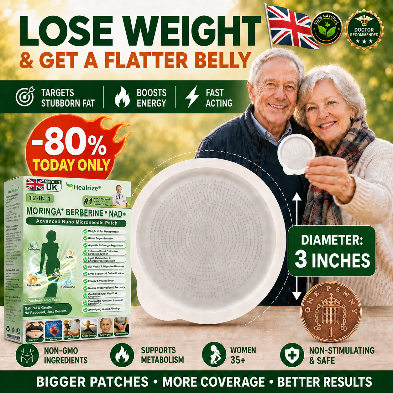 𝑶𝒇𝒇𝒊𝒄𝒊𝒂𝒍 𝑺𝒕𝒐𝒓𝒆| 𝐇e𝐚l𝐫i𝐳e® 𝟏2-i𝐧-𝟏 M𝐨r𝐢n𝐠a * B𝐞r𝐛e𝐫i𝐧e * N𝐀D+ 𝐀d𝐯a𝐧c𝐞d N𝐚n𝐨 𝐌i𝐜r𝐨n𝐞e𝐝l𝐞 𝐏a𝐭c𝐡👩‍⚕️(𝐎𝐧𝐜𝐞 𝐃𝐚𝐢𝐥𝐲, 𝐯𝐢𝐬𝐢𝐛𝐥𝐞 𝐜𝐡𝐚𝐧𝐠𝐞𝐬 𝐢𝐧 𝟕 𝐝𝐚𝐲𝐬）✅F𝐨r 𝐎𝐛𝐞𝐬𝐢𝐭𝐲, 𝐋o𝐨s𝐞 𝐒k𝐢n, 𝐃𝐢𝐚𝐛𝐞𝐭𝐞𝐬, 𝐒𝐥𝐞𝐞𝐩 𝐀𝐩𝐧𝐞𝐚, 𝐀𝐧𝐝 𝐉𝐨𝐢𝐧𝐭 𝐈𝐬𝐬𝐮𝐞𝐬🎄🌳1